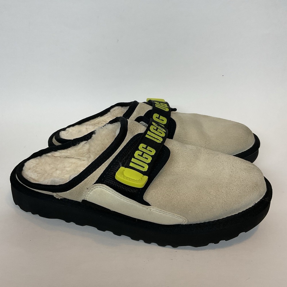 UGG Men Dune Slip On Shoes Comfort Suede Green/ Tan Fuzzy Size‎ 9